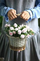 Outdoor Garden Reantiques Making Old Countryside Iron Art Flower Baskets With Basket Floral Set Flower Pots Small Bird Container Day Groceries