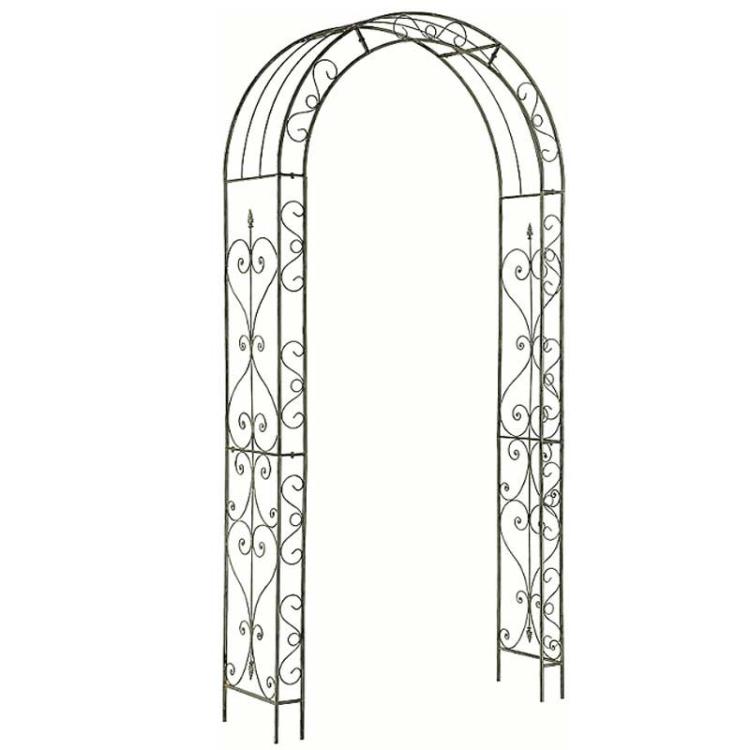 Retro to be an old European style garden mottled iron art moon season rose Verge Arches Flower Racks Wedding Flower Shop Decoration Export Foreign Trade