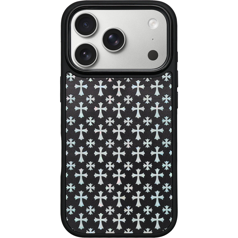 Iridescent Cross Pattern iPhone Case