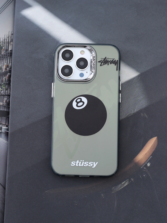 Personalized Black 8 Ball STUSSY 15, 14, 13, 12, 11 iPhone Case