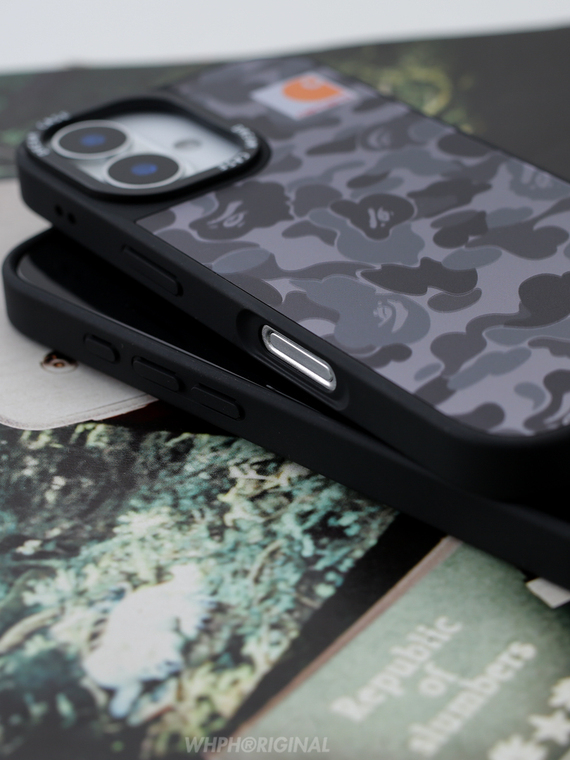 Carhartt Bape Camo Gray Orange iPhone Case