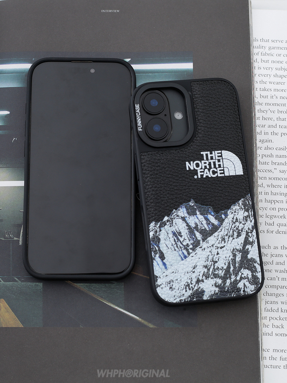16 Square Leather The North Face Plus/Pro/Max – 16, 15, 14, 13, 12 iPhone Case