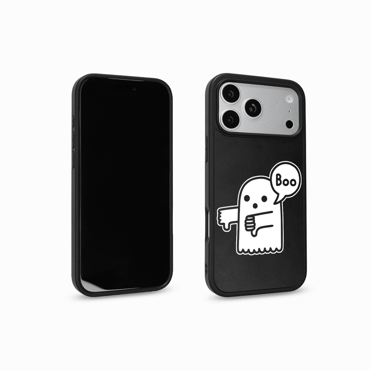 Cartoon Ghost Boo Thumbs Down Cute iPhone Case