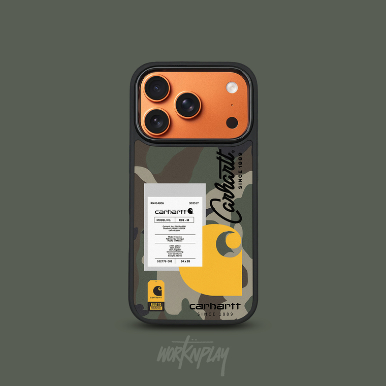 Carhartt Camo Script Logo iPhone Case