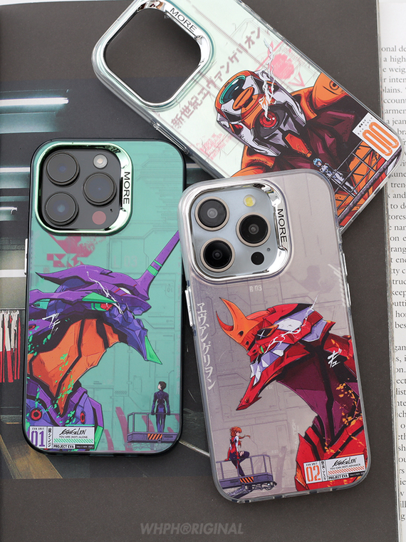 Evangelion EVA Anime MagSafe Niche Matte Evangelion ElectroPlated 15, 14, 13, 12, 11 iPhone Case