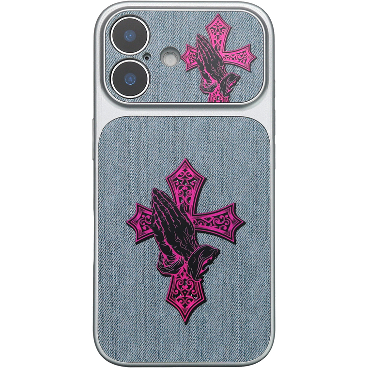 Gothic Crosses & Praying Hands iPhone Case