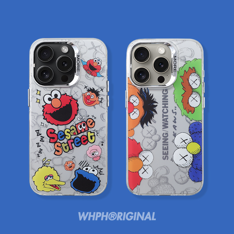 Cartoon Sesame Street Apple 15 Pro Max Magnetic Phone Case Magsafe Suitable for iPhone 17 Matte Anti-Drop Protective Case Cute 16 Pro Creative Trendy Brand Collaboration 14 New Hard Case 13