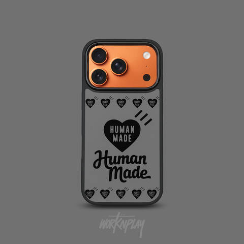 Human Made Heart Logo Repeating iPhone Case