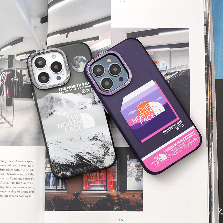 The North Face New Snow Mountain Illustration 14, 13, 12 iPhone Case