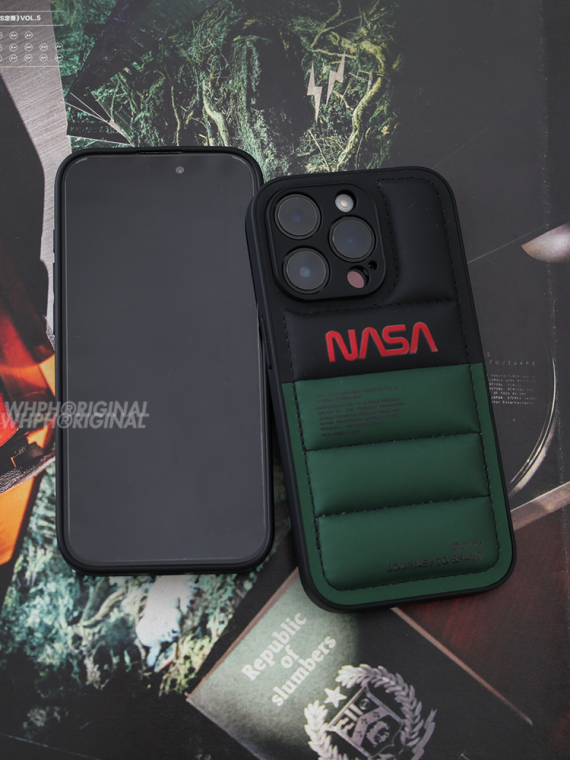 NASA Puffy Puffer Down Jacket 15, 14, 13, 12, 11 iPhone Case