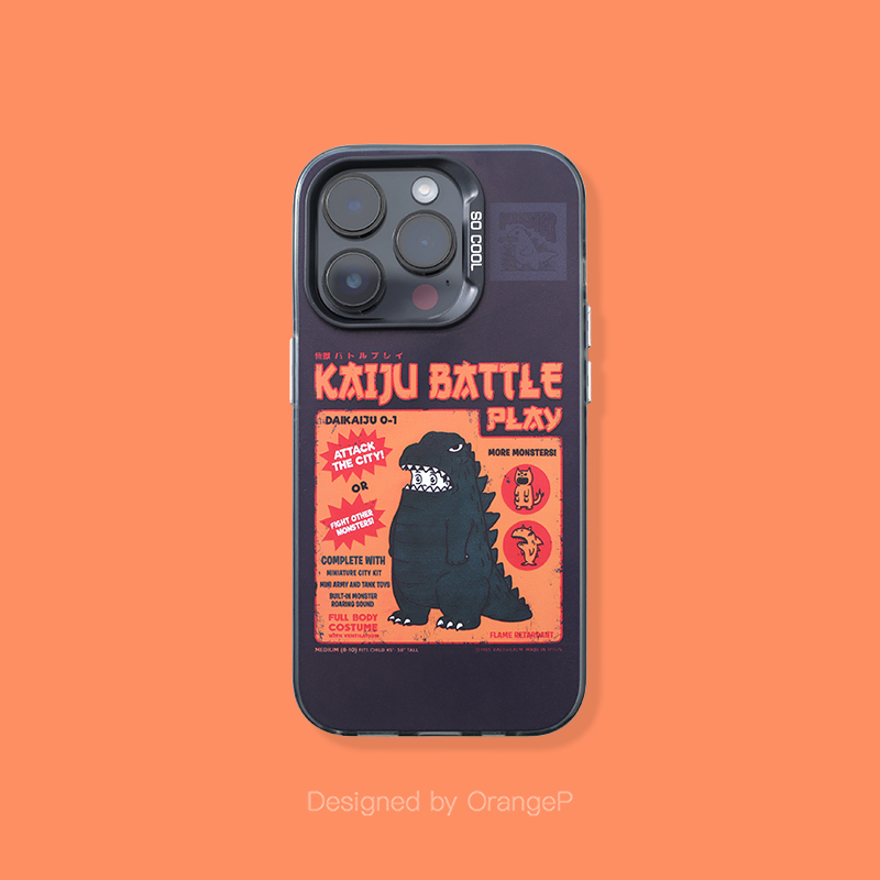 17 Creative Niche Fun Cases for iPhone 14 with Dinosaur Magnetic Attraction, 16 Matte Cases Suitable for 15 Pro Max, Trendy and Unique iPhone 13 Protective Cases, Shockproof Godzilla 12 Cartoon Cute 11 Hard Cases