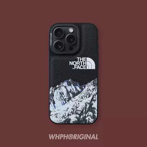 iPhone 16 Phone Cases Covers Square Leather The North Face Trendy Fashionable Plus/Pro/Max – iPhone 16, iPhone 15, iPhone 14, iPhone 13, iPhone 12
