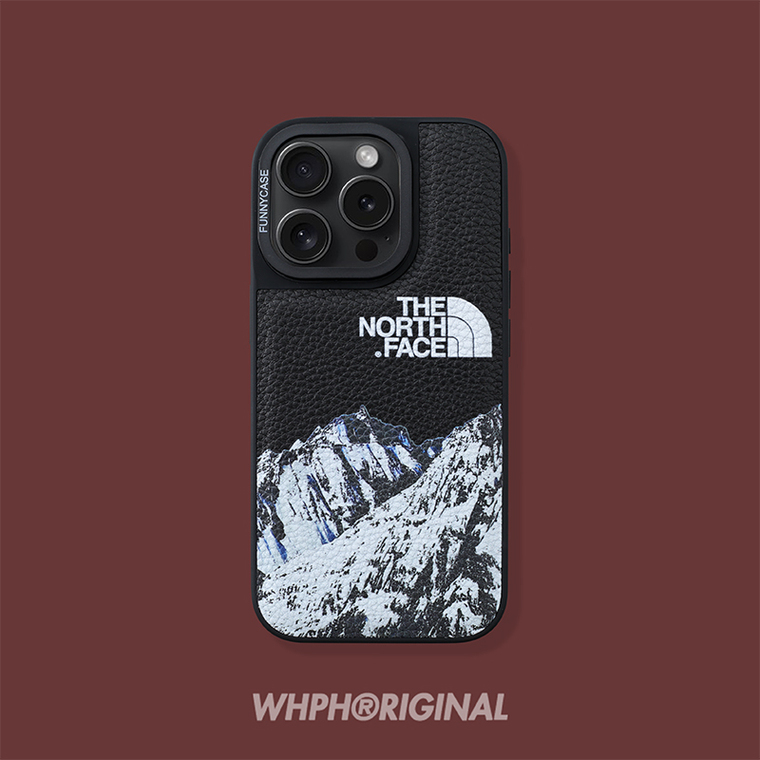 16 Square Leather The North Face Plus/Pro/Max – 16, 15, 14, 13, 12 iPhone Case