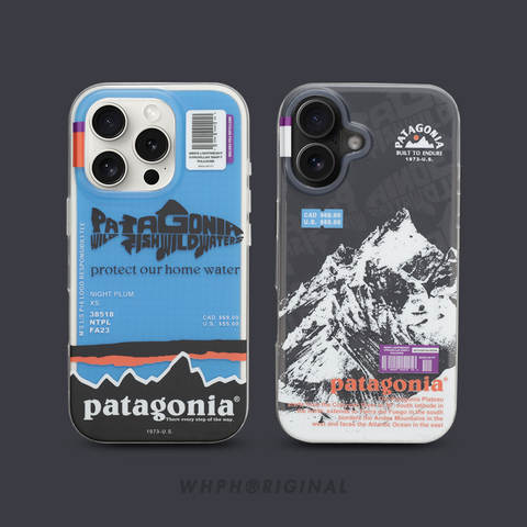 Patagonia Snow Mountain Matte Bumper Anti-Fall For – Plus/Pro/Max – 16, 15, 14, 13, 12 iPhone Case