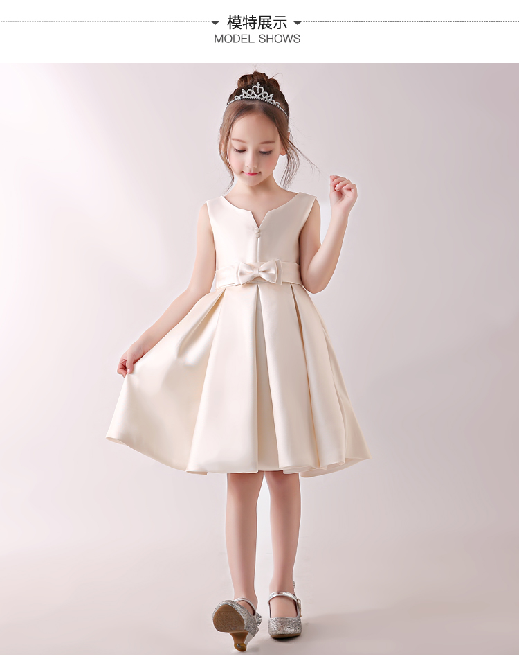 Công chúa váy cô gái ăn mặc fluffy new flower cô gái ăn mặc nữ trẻ em sàn catwalk sinh nhật máy chủ trang phục mùa hè váy biểu diễn cho trẻ em