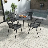 Садовые столы и стул Железный садовый столы и стулья, имитационные виноградные стулья, пять комбинаций на террасе на балкон на открытом воздухе на открытом воздухе.