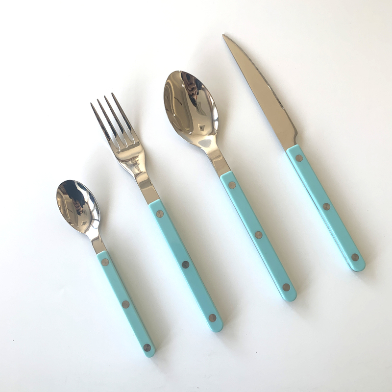 French-Style Western Cutlery Set/Tiffany Blue/Nordic Steak Knife, Fork, and Spoon/Imported Alternative/Great Gift Idea