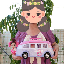 Childrens Girls Confused Doll Toy Tongle Barbie Princess Set Ice Cream Ice Cream Toy Car