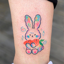 BYZHENZI hazelnut this shop ins Wind little rabbit net red cute dark girl waterproof durable tattoo stickers