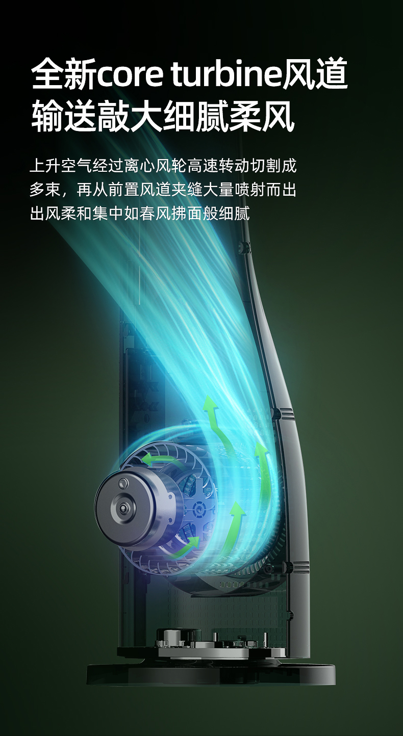 TCL 无叶塔扇 空气循环扇 切风细腻柔和 久吹不头疼 图11