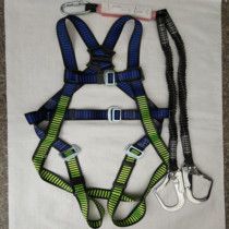 Huatai brand high-grade polyester five-point seat belt (elastic rope hook) aerial work safety belt LA certification