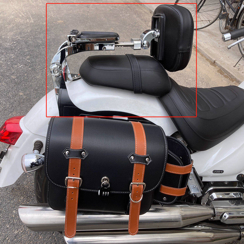 Lifan V16 クルーザーバイク用改造フロントおよびリアバックレスト K19pro、Lifan Paifang Xingjian 3 折りたたみバックレスト。