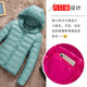 Thin down jacket women's short portable autumn and winter clothing new Korean large size lightweight slim hooded jacket trendy