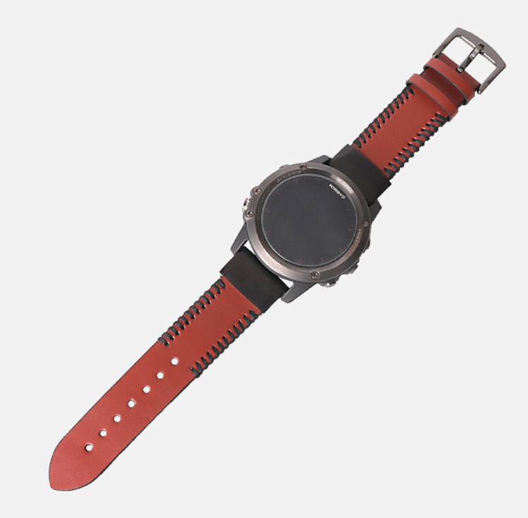限時優惠 清風數碼 Garmin 佳明 Forerunner 935/945 手錶帶 瘋馬快拆 頭層牛皮 真皮腕帶 替換腕帶