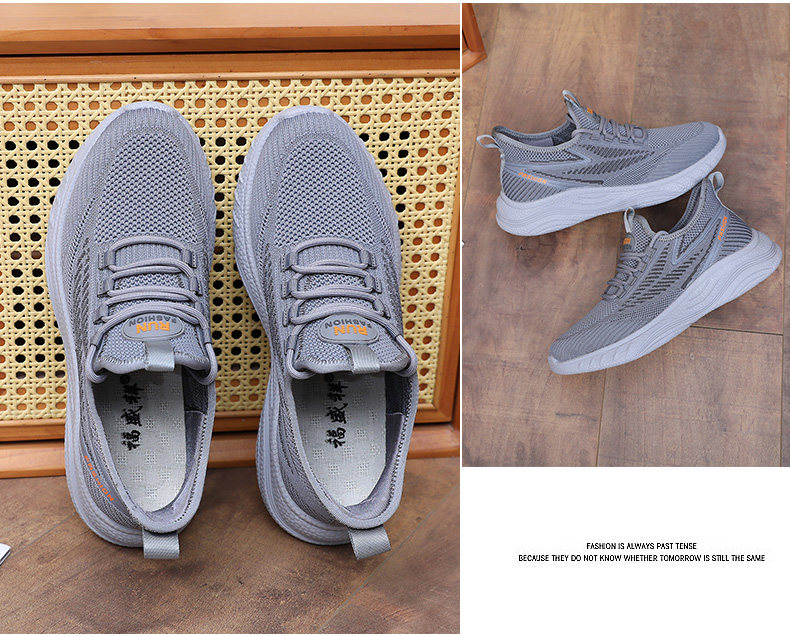 Энергичный обувь 春秋老北京布鞋男单鞋透气休闲运动爸爸鞋子防滑软底中老年健步鞋 Fu Sheng Xiang