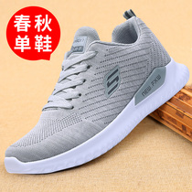 Spring and Autumn old Beijing cloth shoes nan dan xie lace leisure sports in middle-aged ba ba xie anti-skid breathable male kingpo xie