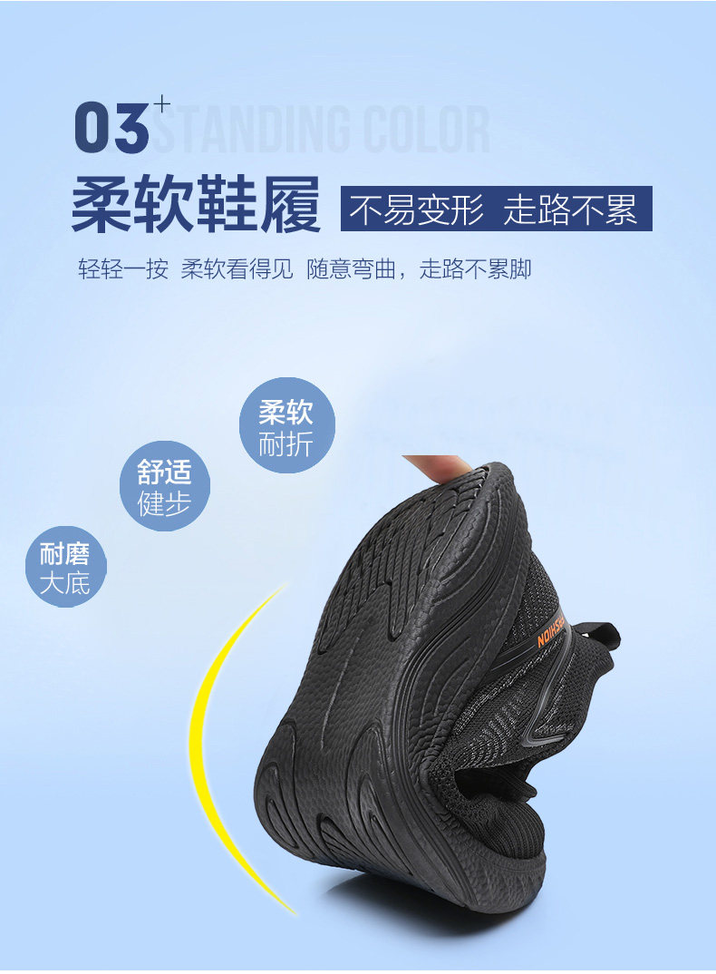 Энергичный обувь 春秋老北京布鞋男单鞋透气休闲运动爸爸鞋子防滑软底中老年健步鞋 Fu Sheng Xiang