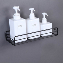 Bathroom toilet wash table storage iron rack household kitchen wall wall suction wall-free punching