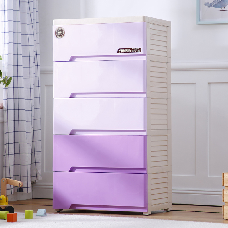 Hongjia children's drawer storage cabinet Baby wardrobe Children's toys sundries storage cabinet Finishing cabinet Chest of drawers