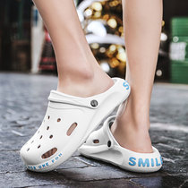 Men Cave Cave Shoes 2021 Summer lovers trendy fashion Baotou slippers Anti-slip individuality Soft bottom outside wearing beach shoes