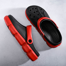 Slippers Mens Baotou Dongle Shoes Mens Soft Base Anti Slip 2020 New Abrasion Resistant And Breathable Beach Shoes Outdoor Men Sandals