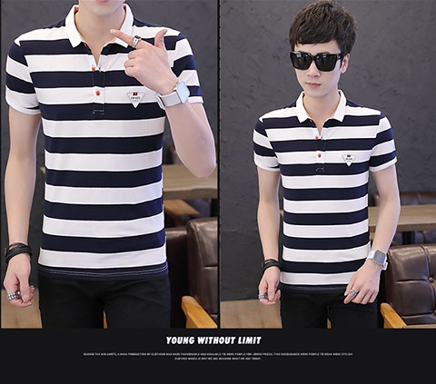 Mùa hè nóng nực nam ngắn tay áo thun cotton cơ sở POLO áo sơ mi nam nửa tay với cổ áo thun cổ chữ V áo phông nam tay ngắn