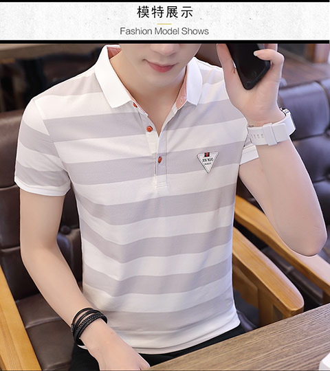 Mùa hè nóng nực nam ngắn tay áo thun cotton cơ sở POLO áo sơ mi nam nửa tay với cổ áo thun cổ chữ V áo phông nam tay ngắn