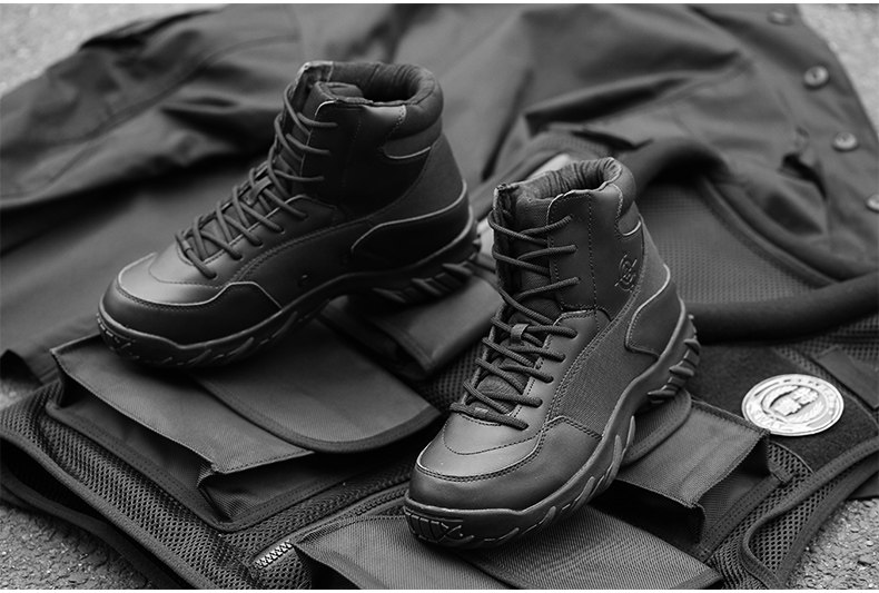 Boots militaires pour homme en cuir - Ref 1402023 Image 27