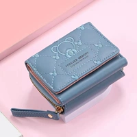 Синий, с вышивкой, с медвежатами