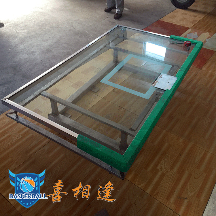 Full Stainless Steel Standard Steel Chemical Basketball Board Competition Exclusive Basketball Frame Hung Wall-mounted Basketball Stand