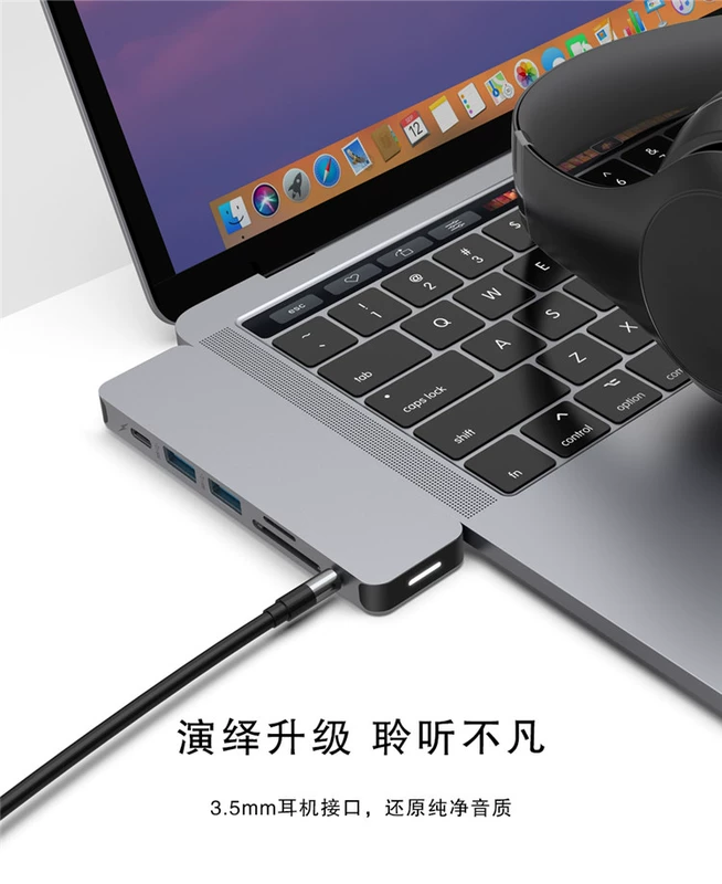 HyperDrive Bộ chuyển đổi máy tính xách tay Apple loại-c biến bộ chuyển đổi trạm kết nối hdmi ipad đúc - USB Aaccessories