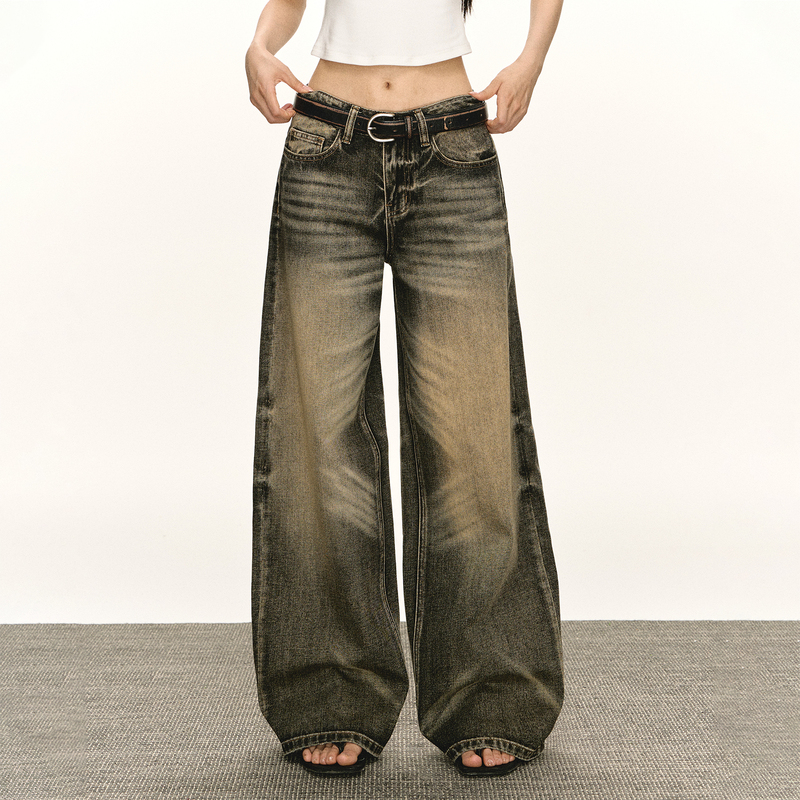 Ariseism American Retro Jeans Women's New Summer Casual Long Pants Ariseism American Retro Jeans Women's New Summer Casual Long Pants
