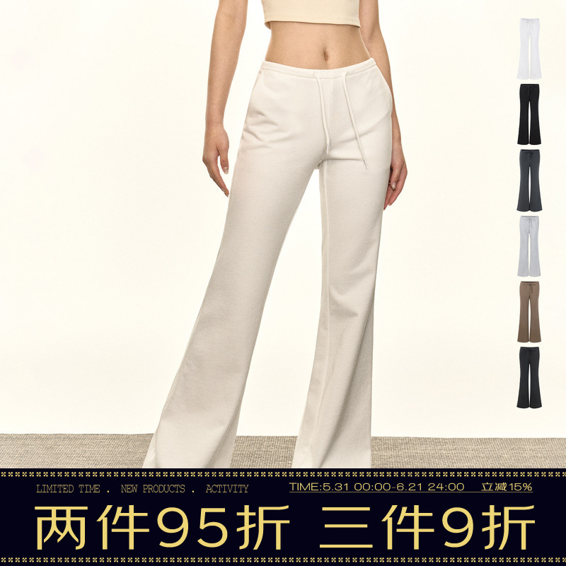 Ariseism American Retro Low-Waist Flared Yoga Pants for Women 2026 Spring New Casual Pants Bell-Bottom Pants Ariseism American Retro Low-Waist Flared Yoga Pants for Women 2026 Spring New Casual Pants Bell-Bottom Pants