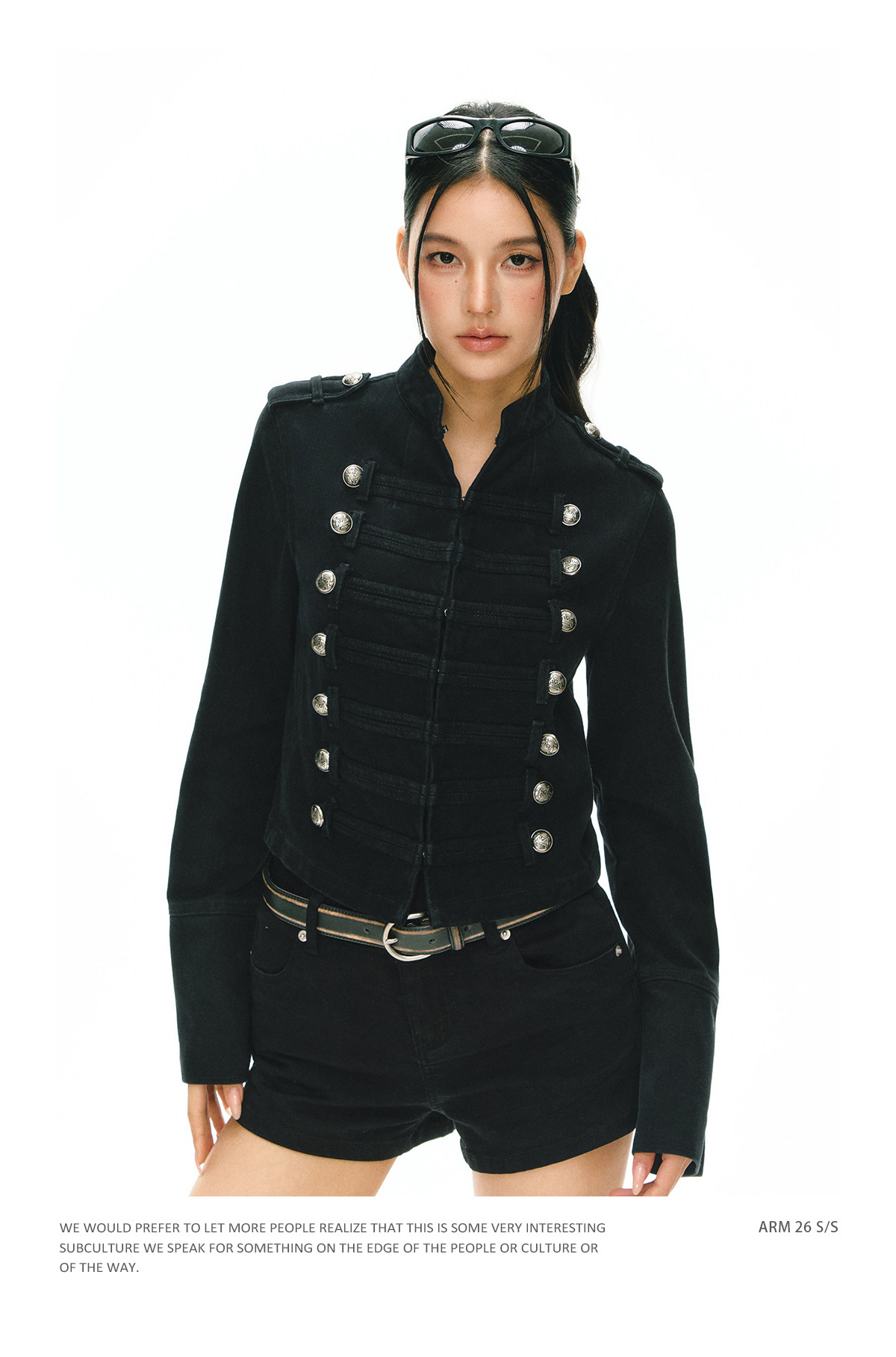 ARISEISM Retro Cropped Jacket