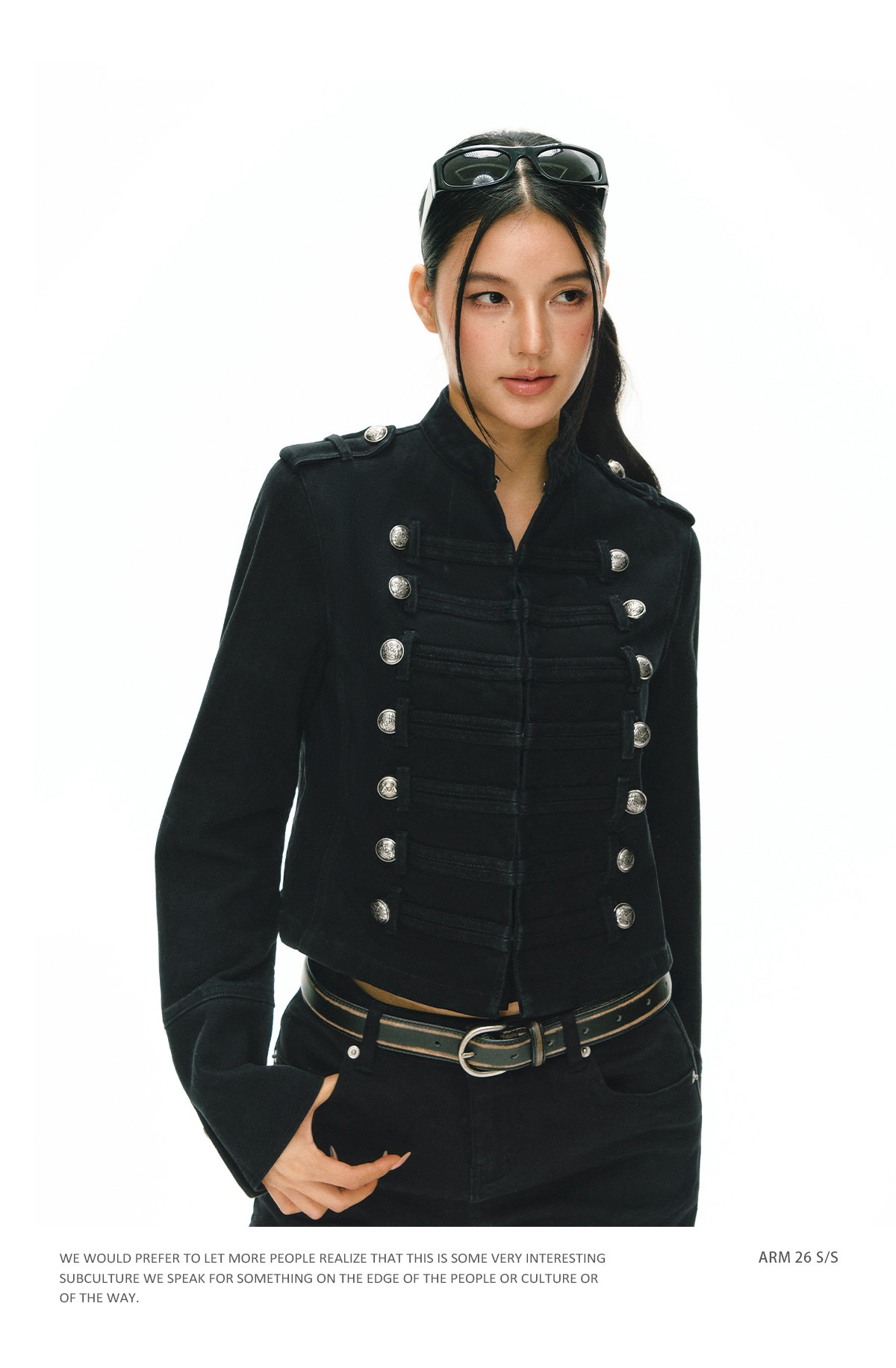 ARISEISM Retro Cropped Jacket