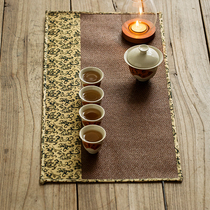 Tea Yan House China Wind Tea Mat Tea Art Tea Table Tea Table Tea Table Flag Song Jinji made up of tea XI Sesame Cloth Zen of the Herbal Tea Mat