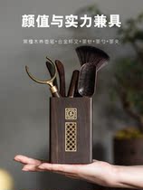 Pure Copper Six Gentleman Tea Dao Black Sandalwood Solid Wood Six Gentleman Barrel Tea Clip Tea Needle Tea Spoon Raising Pot Pen Tea Set Accessories Grand Total
