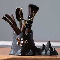 Six Gentleman Set Tea Accessories Combination Mohe Creative Purple Sandalwood Tea Ceremony Kung Fu Tea Set Combination Tea Plate