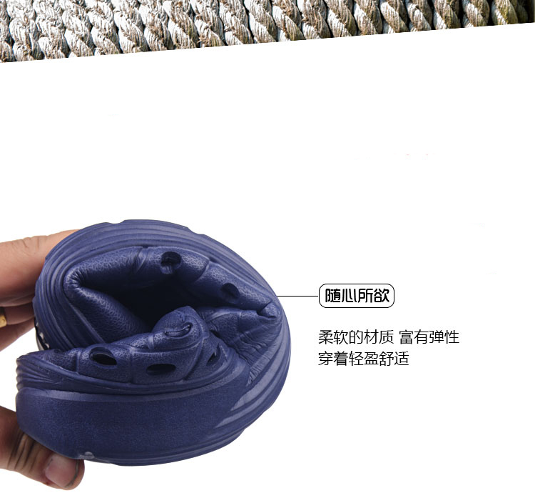 Mùa hè giày nam mới chống trượt xu hướng thoáng khí Giày dép nam Baotou hàng ngày đôi dép đi biển giày mọi nam