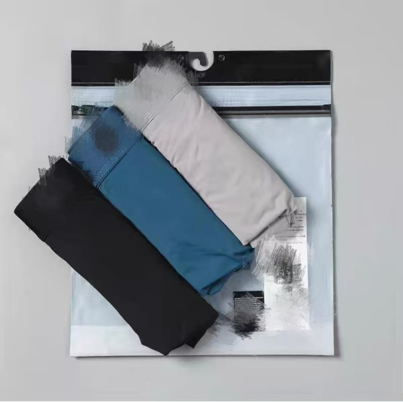 Lulu Same Style Men's Boxer Briefs Modal Shorts Comfortable Breathable Mid-Waist Sports Boxer Briefs for Men